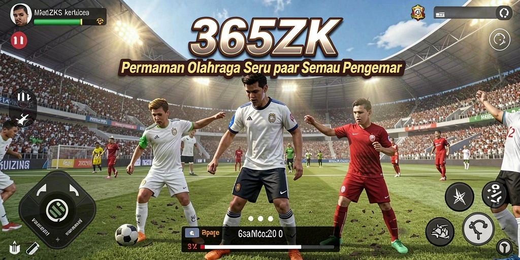 Tampilan menarik gameplay olahraga di 365ZK.