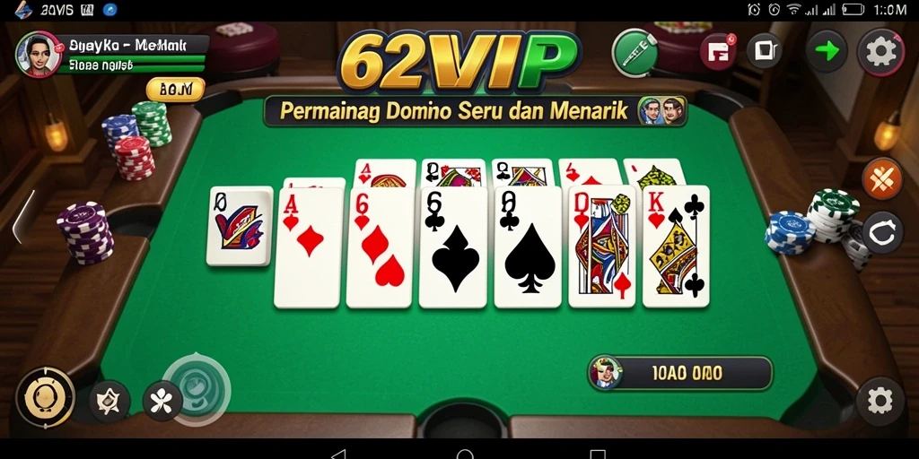 Screenshot gameplay 62VIP yang seru dan interaktif.