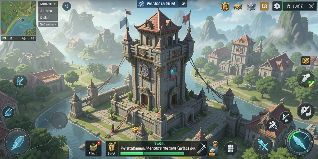 Tangkapan layar gameplay 898A menampilkan pertahanan menara yang dinamis.