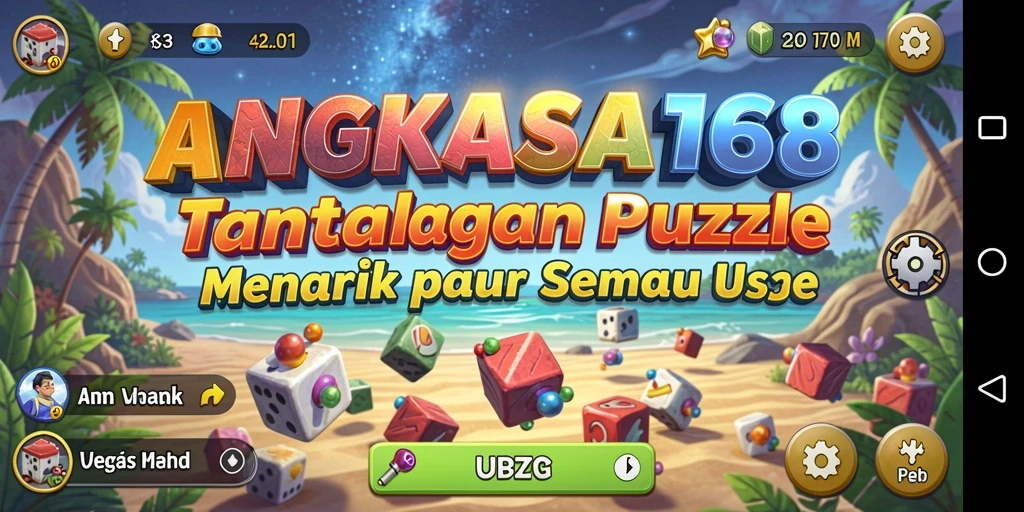 Tampilan gameplay menarik dari ANGKASA168 yang menantang.