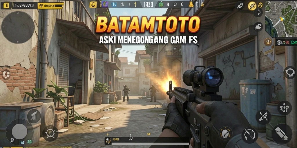 Gameplay seru dalam BATAMTOTO, menunjukkan aksi tembak-menembak yang mendebarkan.