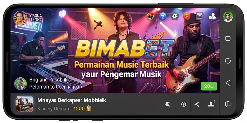 Tangkapan layar menampilkan gameplay seru BIMABET dengan tantangan musik.