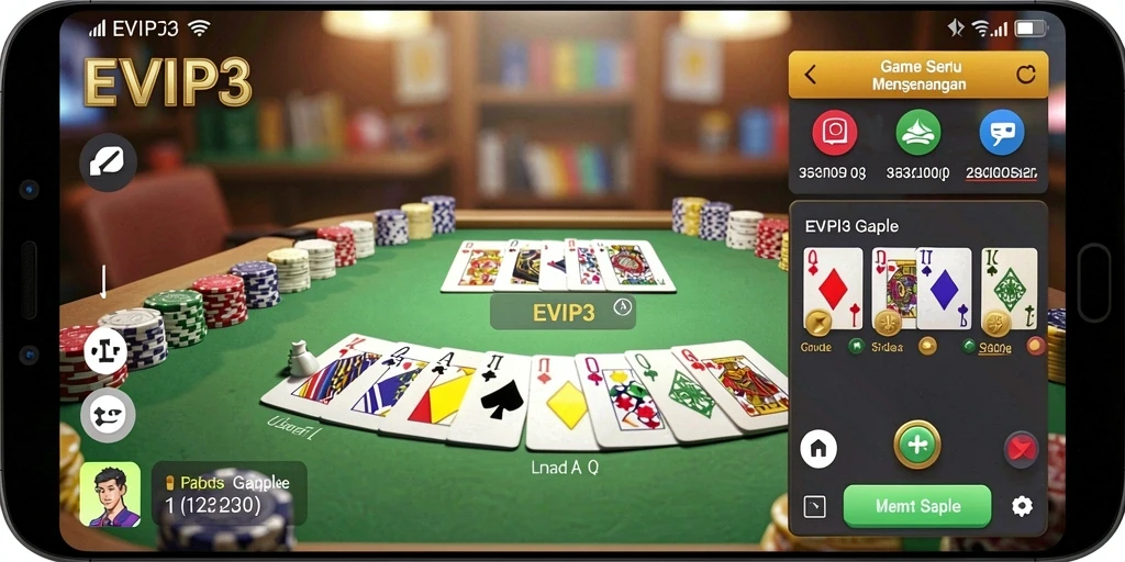 Gameplay seru dan kompetitif dalam permainan Gaple.