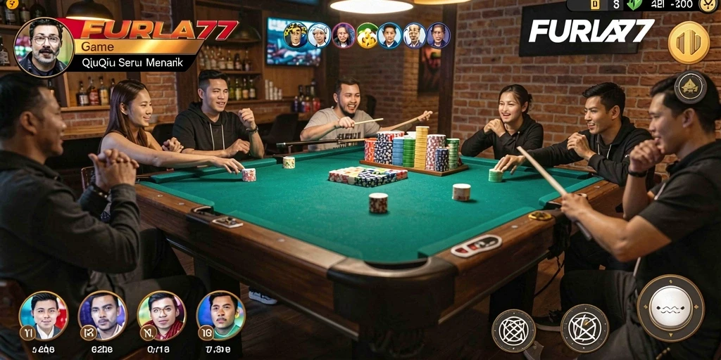 Gameplay seru FURLA77 dalam aksi QiuQiu.