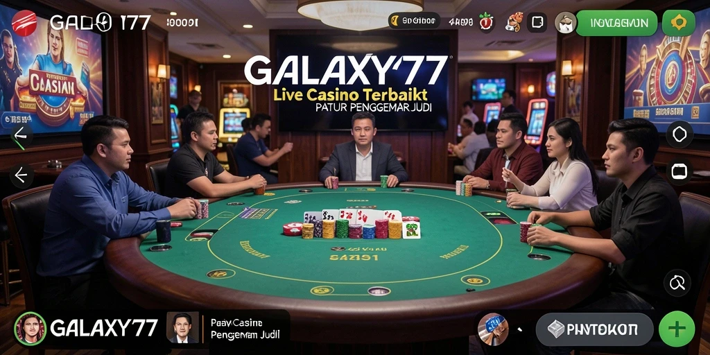 Tampilan gameplay langsung dan interaktif dari GALAXY77.