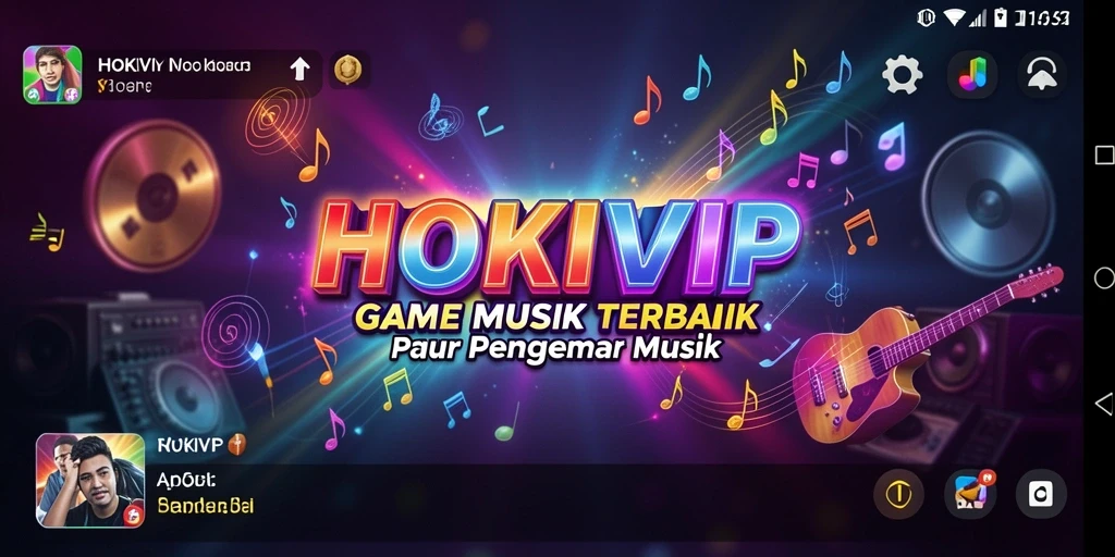Tampilan permainan HOKIVIP dengan irama musik yang menyenangkan.