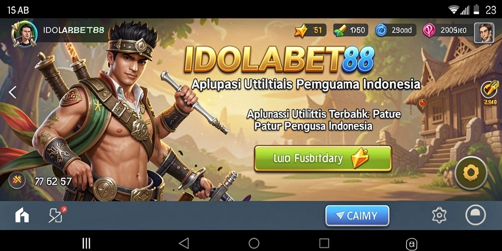 Tampilan antarmuka IDOLABET88 yang intuitif dan fungsional.