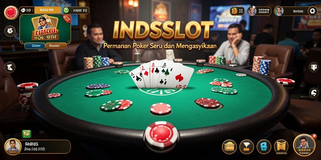 Tampilkan gameplay Poker yang menegangkan di INDSLOT.