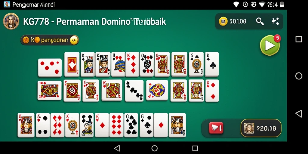 Tampilan gameplay Domino yang menarik dan seru.