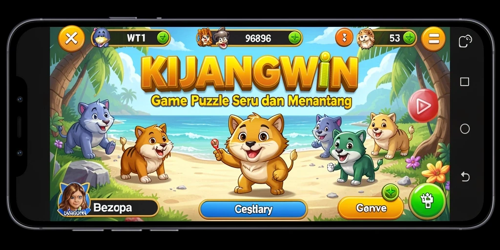 Tampilan gameplay seru dari KIJANGWIN yang menantang.