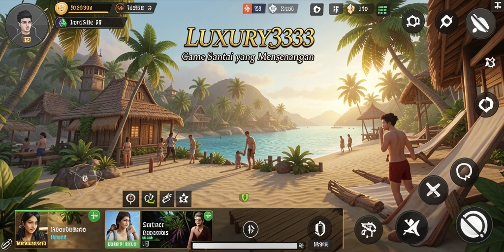 Screenshot LUXURY333 menunjukkan gameplay santai dan menyenangkan.