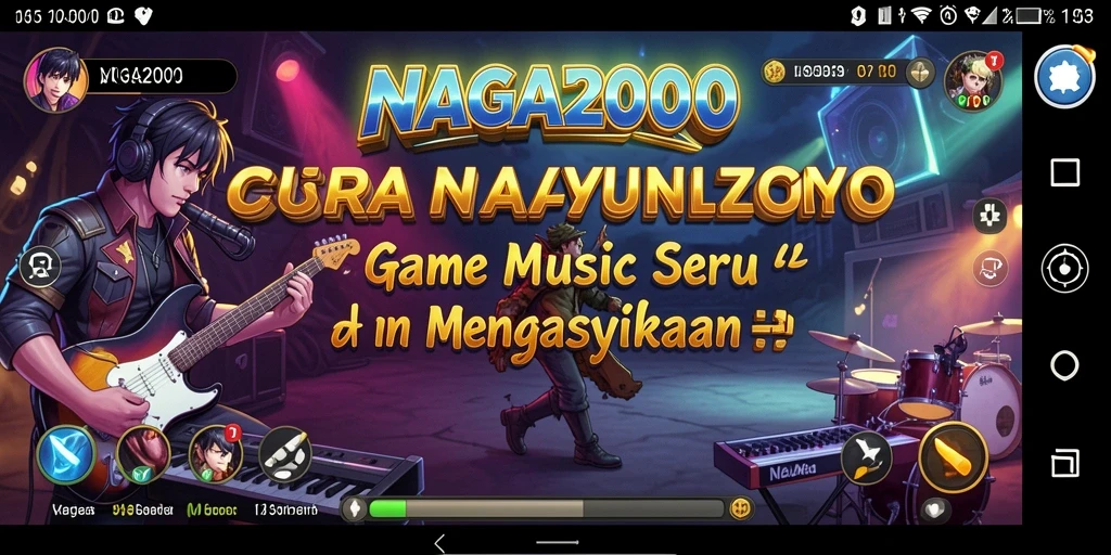 Tampilan gameplay NAGA2000 yang penuh warna dan menarik.