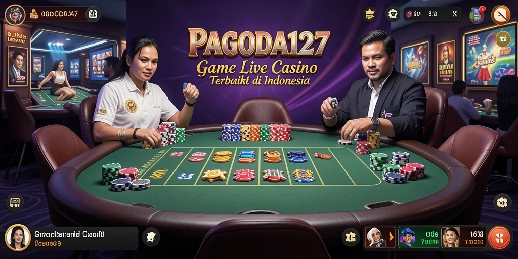 Tampilan gameplay yang menarik dari aplikasi Live Casino PAGODA127.