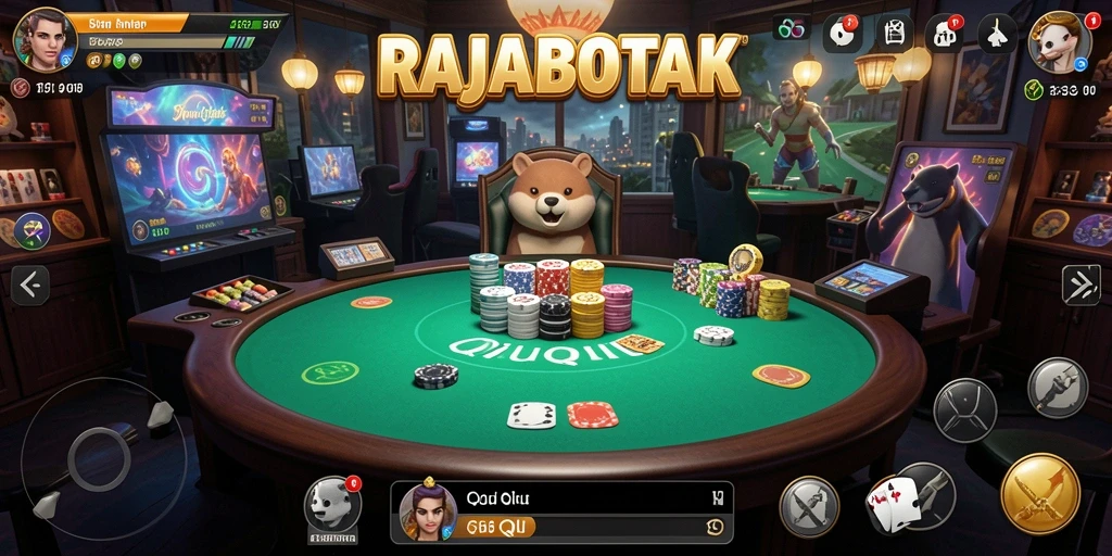 Tampilan gameplay seru di RAJABOTAK QiuQiu.