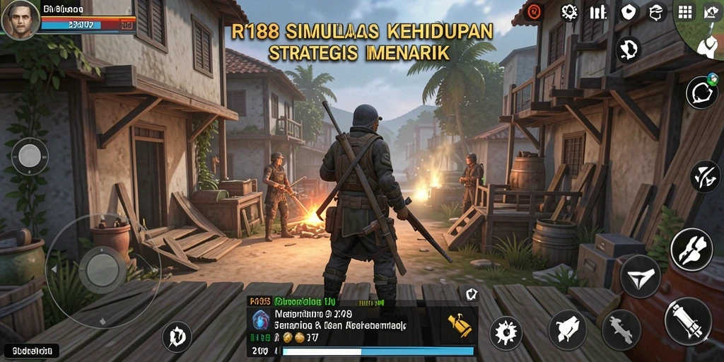 Tampilan gameplay menarik dari RI188 dengan banyak aksi strategis.
