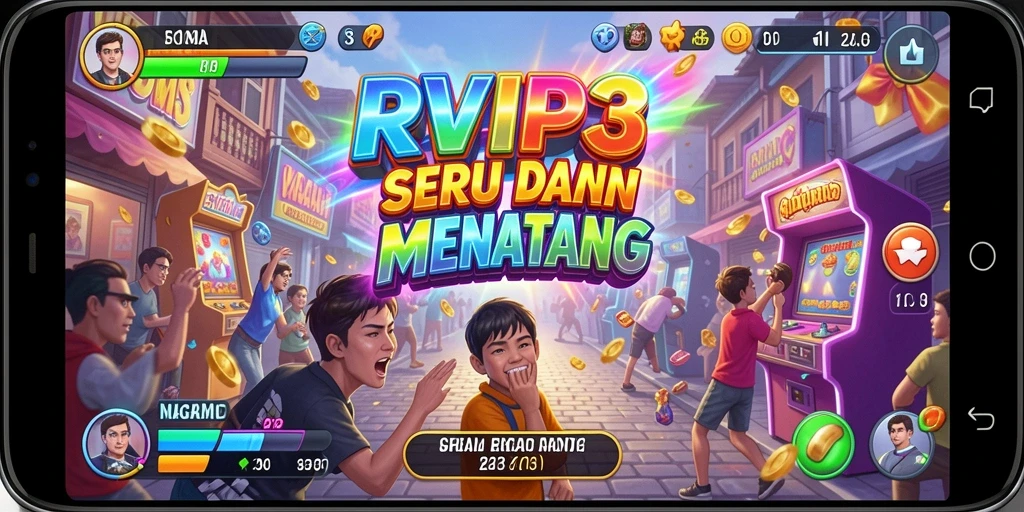 Tampilan gameplay seru dari RVIP3 dengan berbagai level yang menantang.