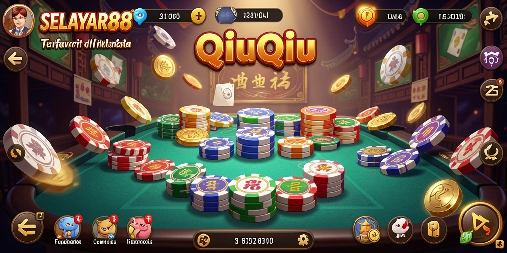 Screenshot dari gameplay QiuQiu SELAYAR88 yang seru.