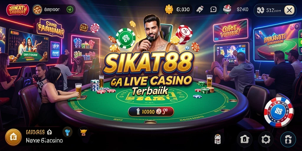 Tangkapan layar gameplay Live Casino SIKAT88 yang menarik dan interaktif.