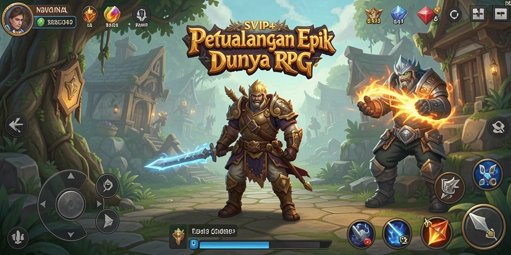Tangkapan layar gameplay SVIP4 yang menampilkan aksi seru di dunia RPG.