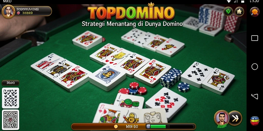 Tampilan gameplay menarik dari TOPDOMINO dengan elemen strategi yang mendalam.