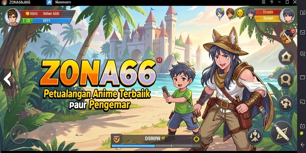 Menampilkan aksi seru dan karakter ikonik dalam gameplay ZONA66.